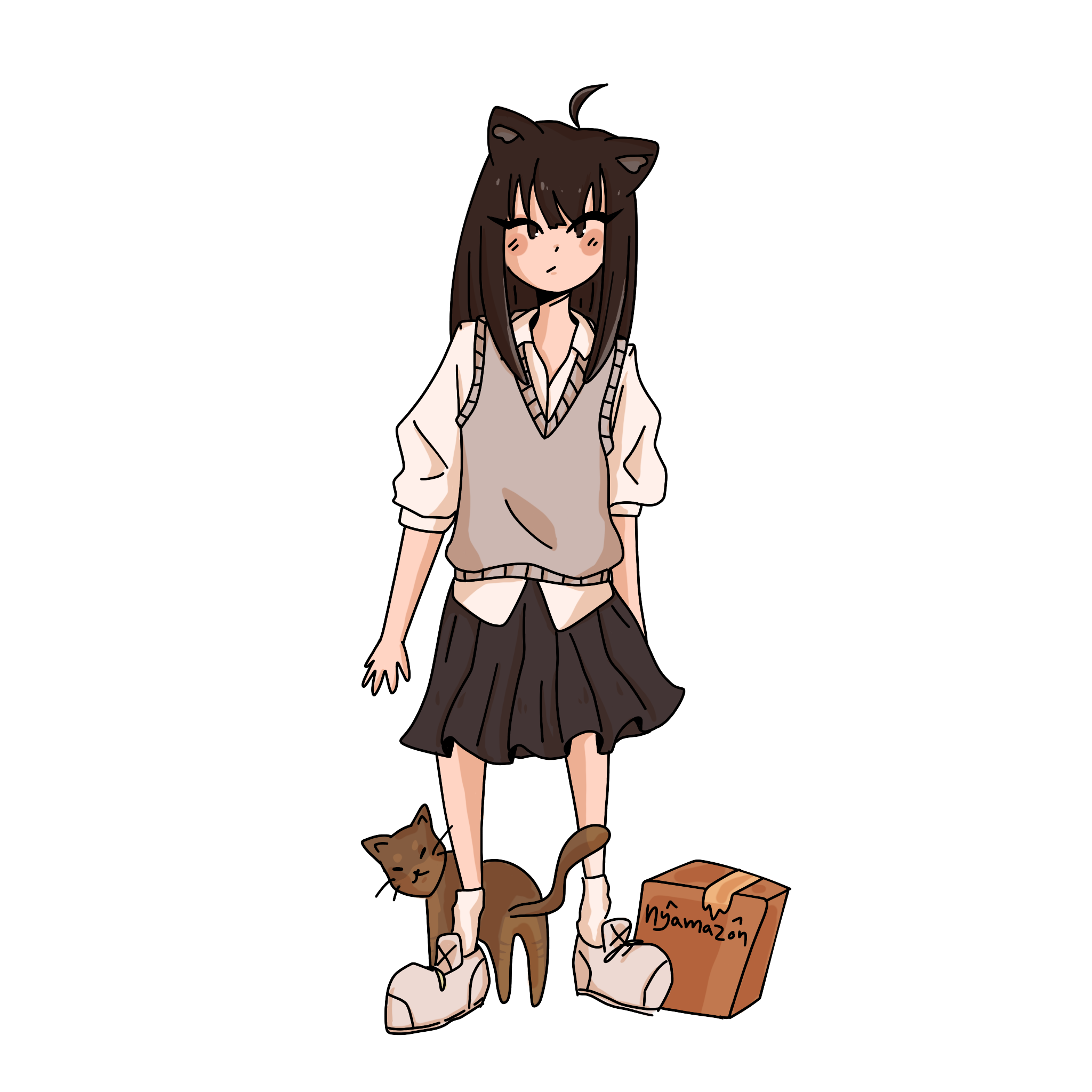 Catgirl mizuho Sticker