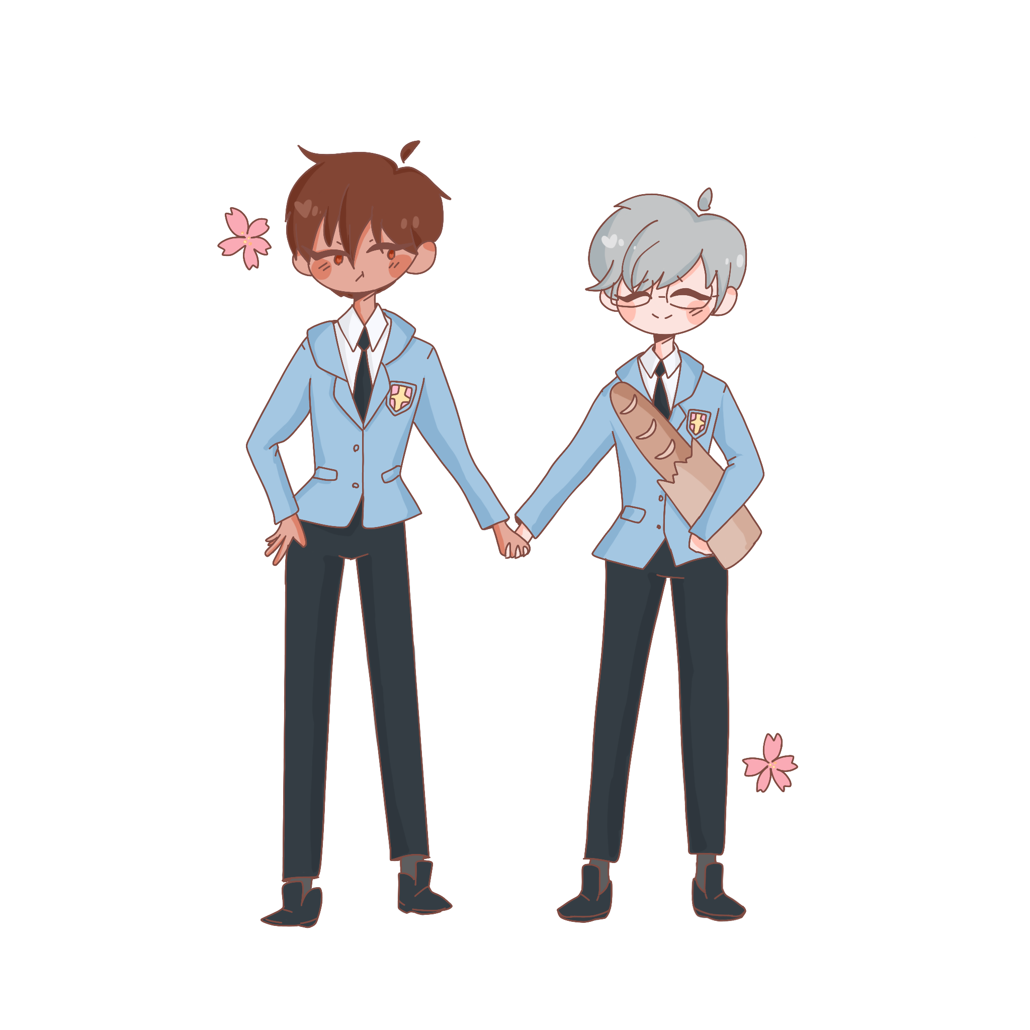 Touya and Yukito holographic sticker
