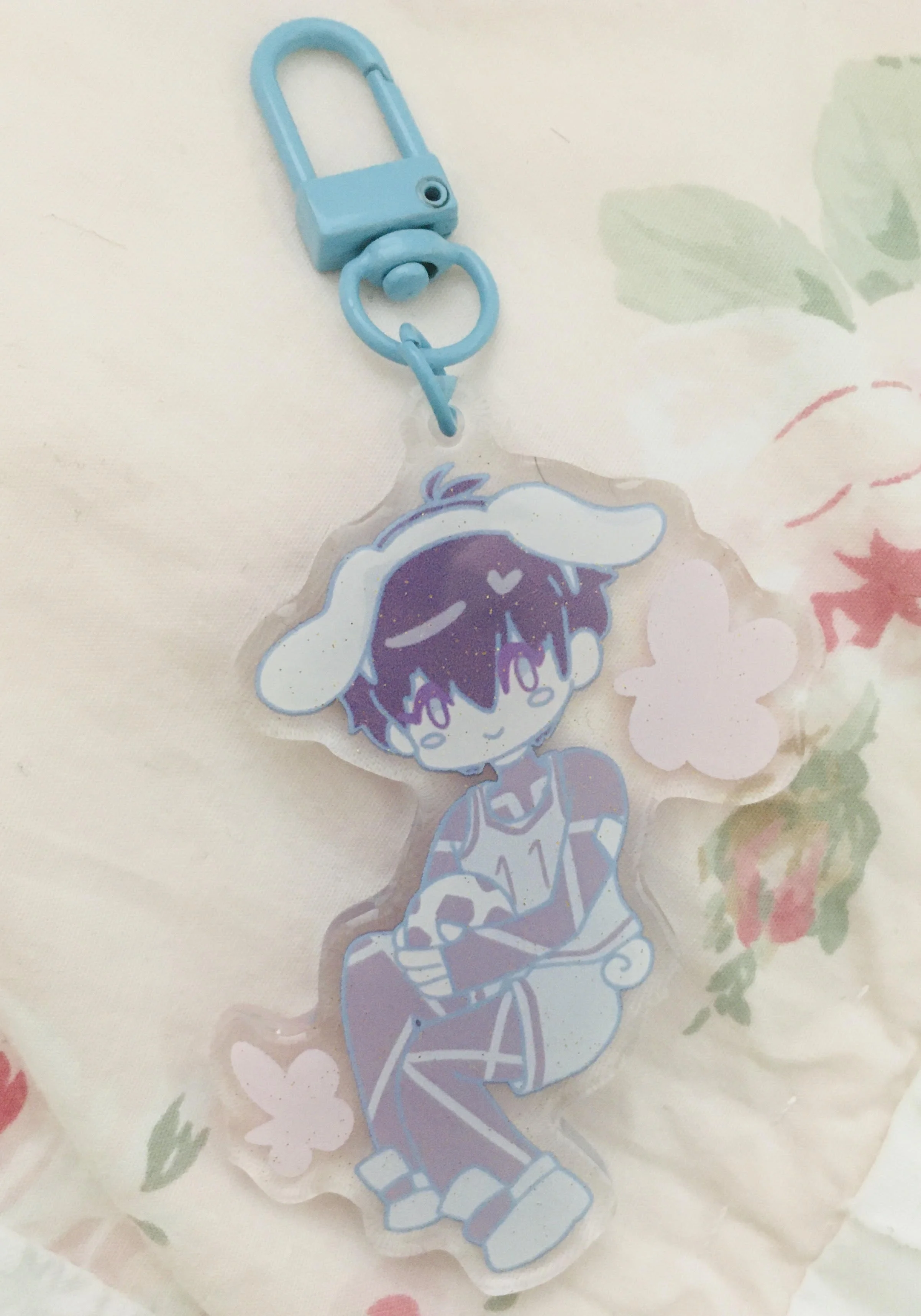 Cinnamaroll Isagi Glitter Keychain